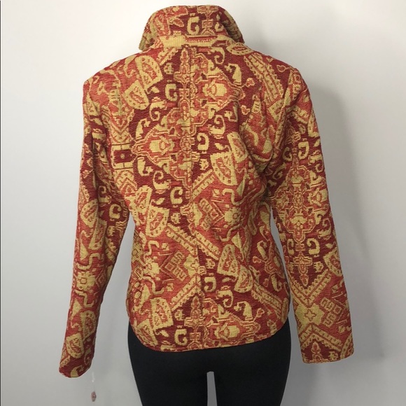 ELCC Red & Tan Coat Blazer fully lined - Picture 4 of 8